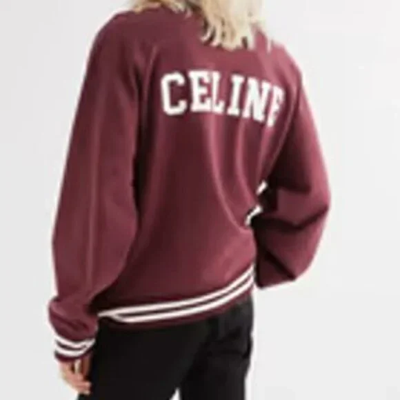 CELINE Burgundy Teddy Jacket